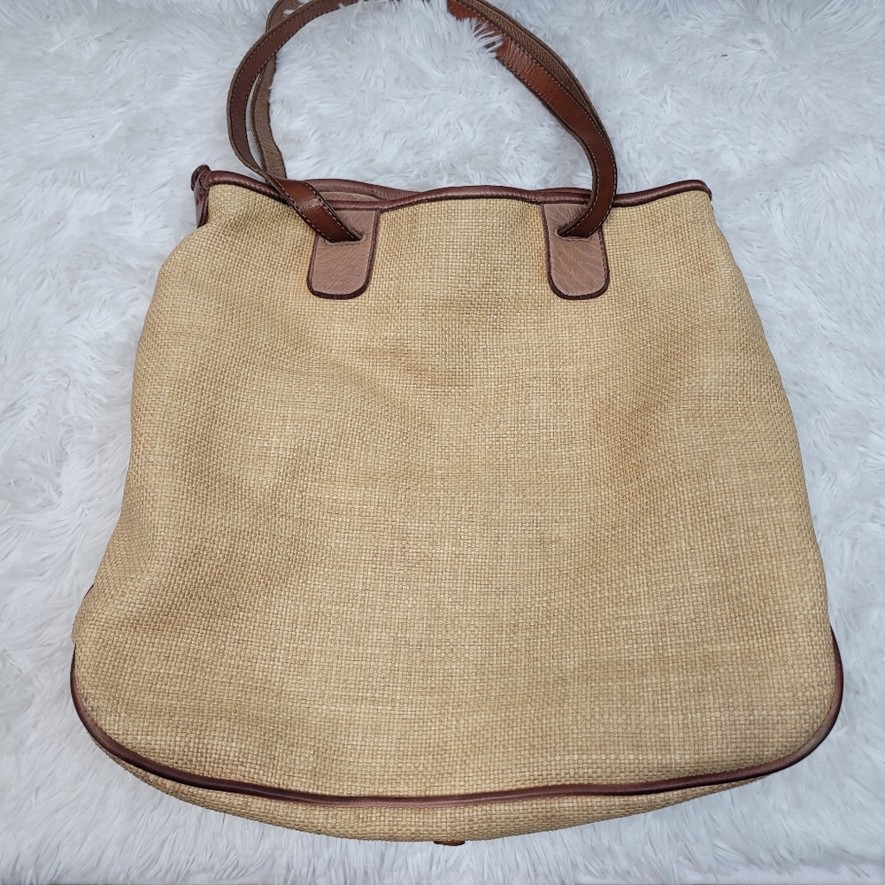 Vive la difference leather tote bag. - Picture 2 of 6